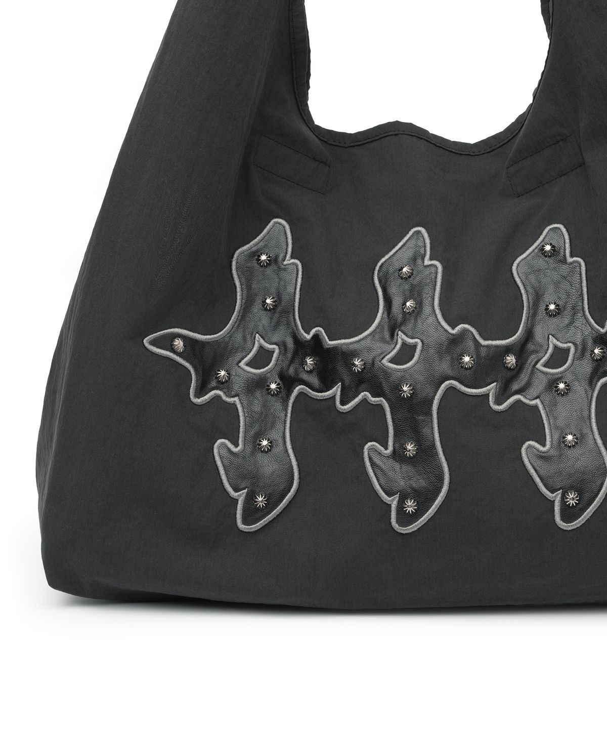 낫포너드(NOT4NERD) 444 Logo Applique Tote Bag - Black