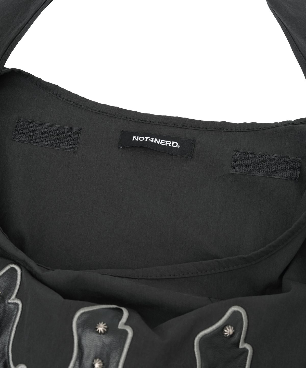낫포너드(NOT4NERD) 444 Logo Applique Tote Bag - Black