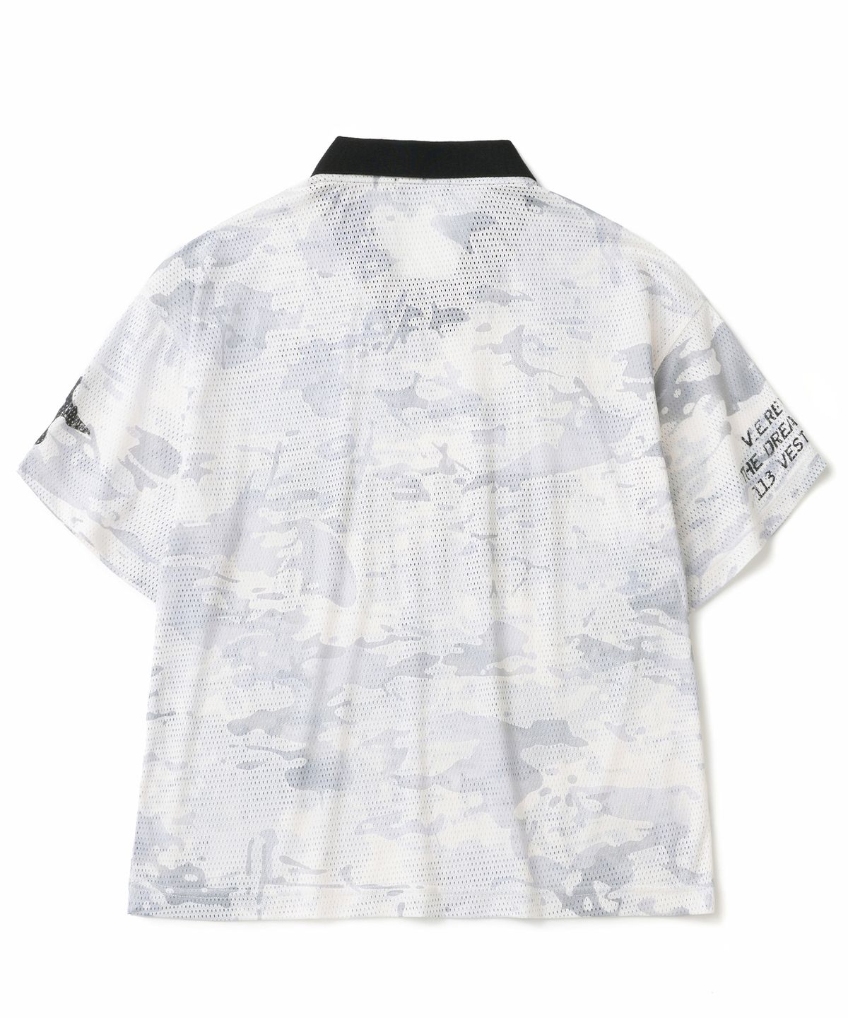낫포너드(NOT4NERD) Symbol Crest Mesh Collar T-Shirts - White