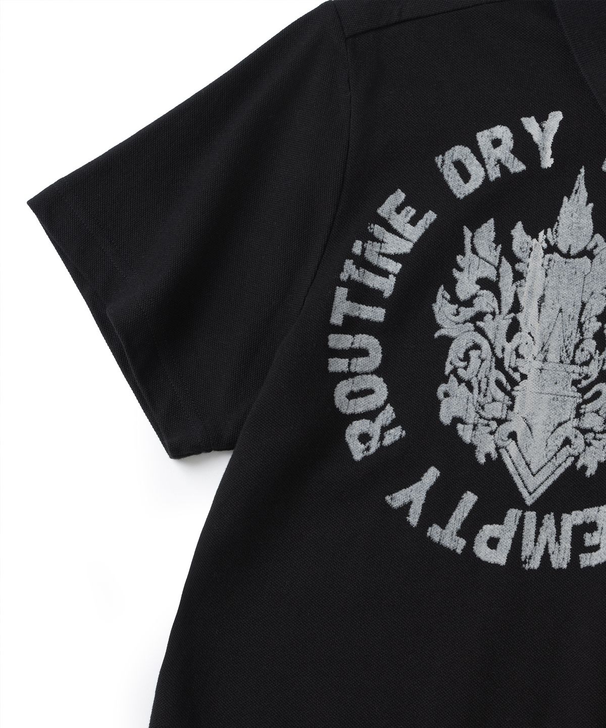 낫포너드(NOT4NERD) Symbol Crest Polo T-Shirts - Black