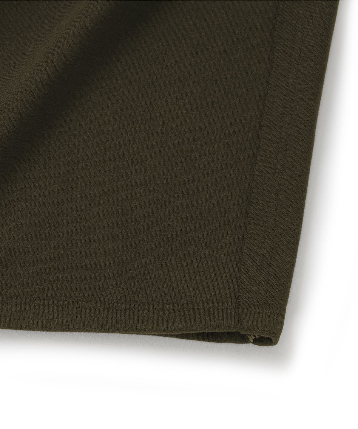 낫포너드(NOT4NERD) Raw Edge Curved Biker Sweat Pants - Khaki