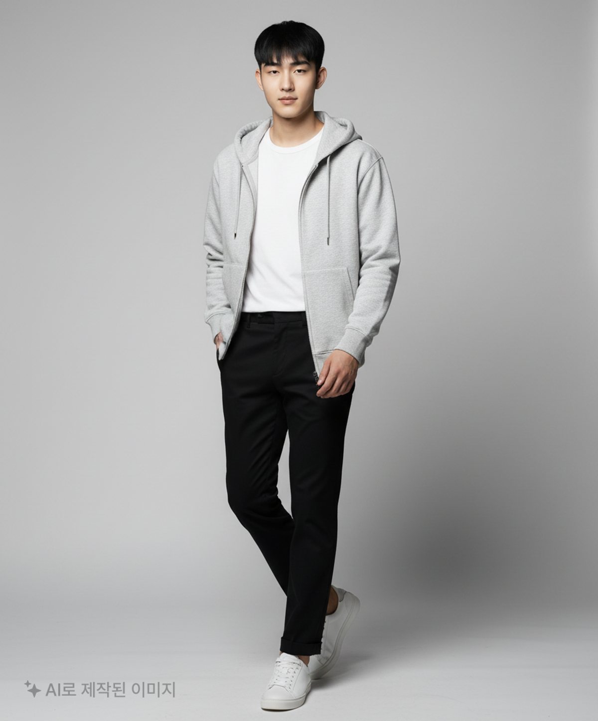 스파오(SPAO) 후드 집업 L