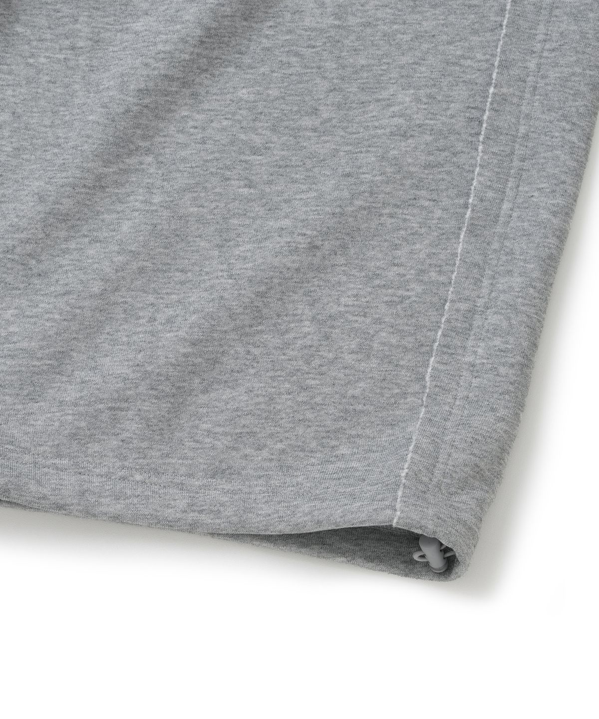 낫포너드(NOT4NERD) Raw Edge Curved Biker Sweat Pants - Grey