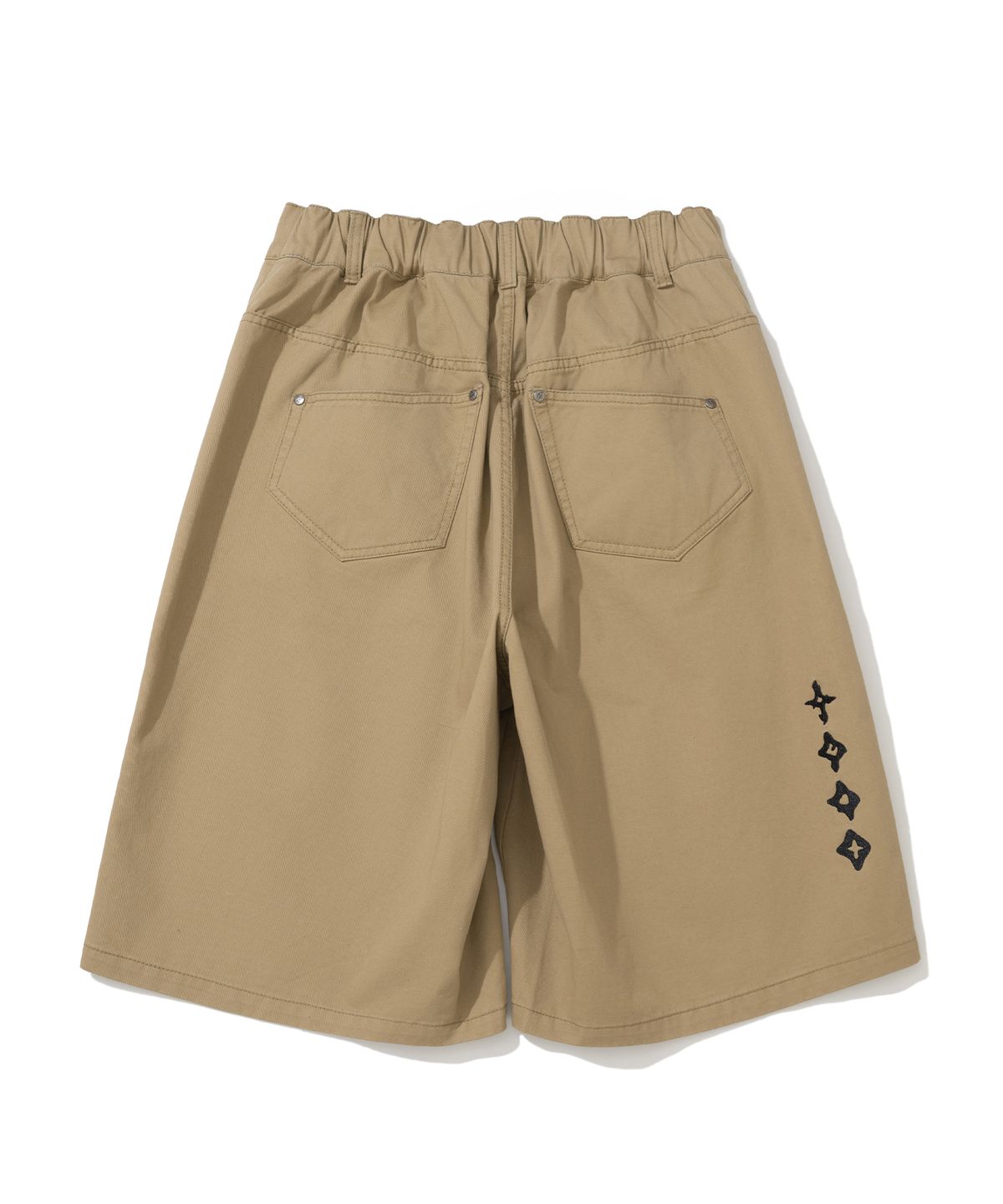 낫포너드(NOT4NERD) Symbol Sequence Carpenter Bermuda Shorts - Beige