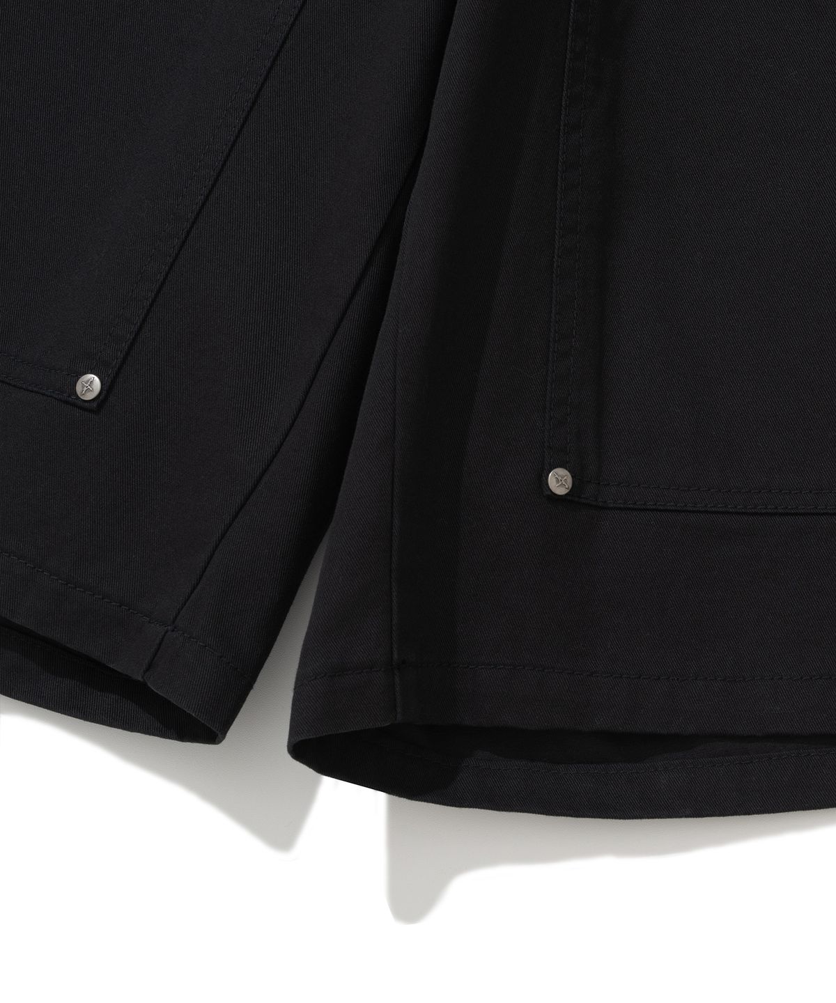 낫포너드(NOT4NERD) Symbol Sequence Carpenter Bermuda Shorts - Black