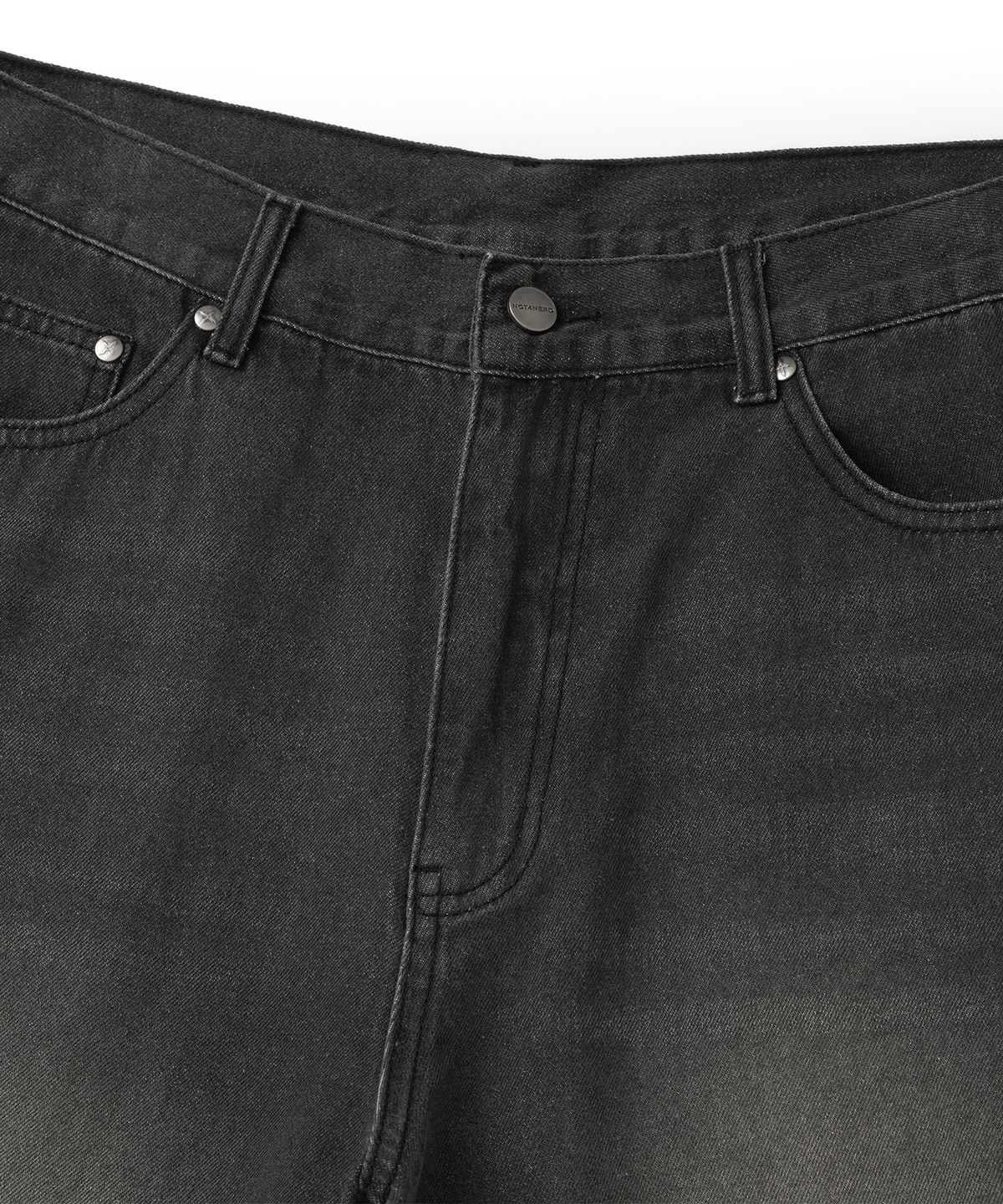 낫포너드(NOT4NERD) Distressed Carpenter Bermuda Shorts - Black