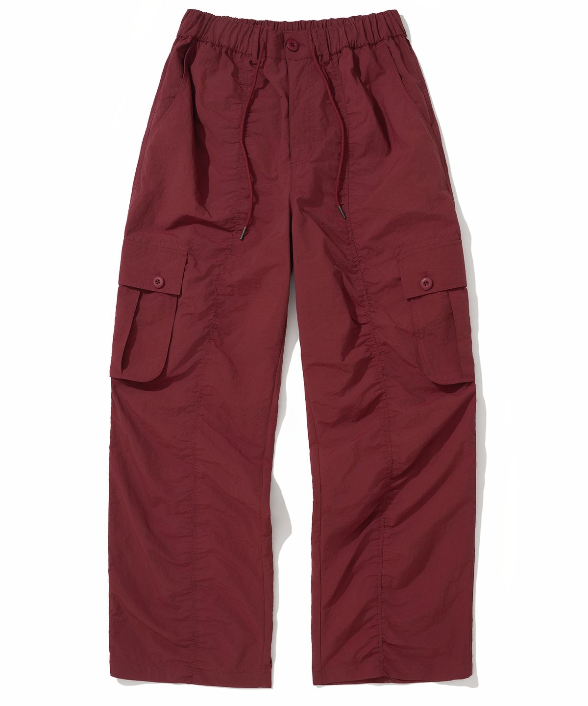 낫포너드(NOT4NERD) Contour Shirring Nylon Cargo Pants - Red