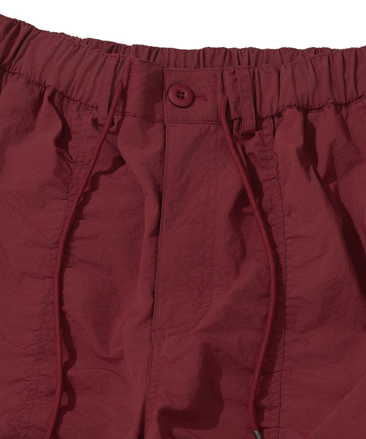 낫포너드(NOT4NERD) Contour Shirring Nylon Cargo Pants - Red