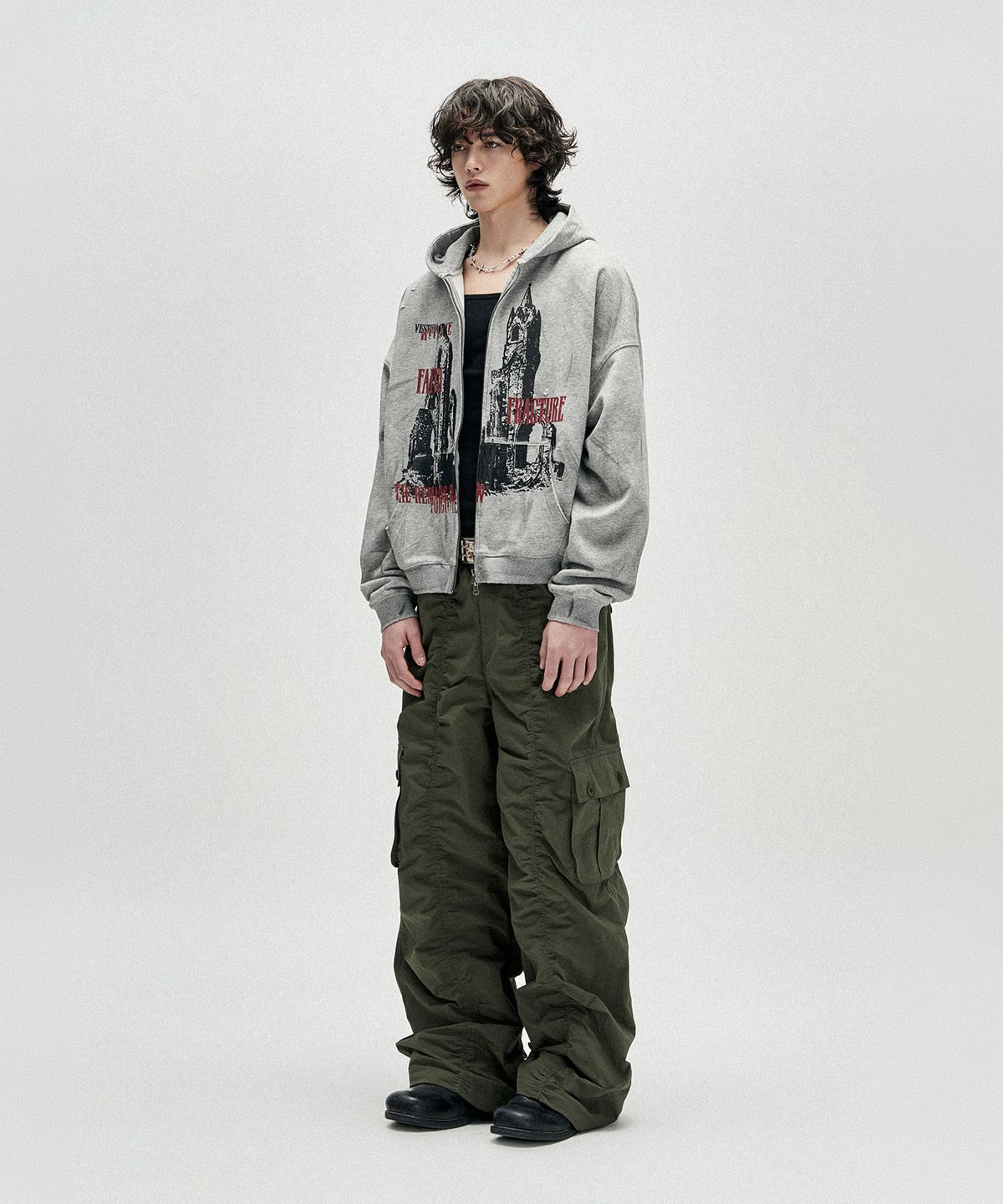 낫포너드(NOT4NERD) Contour Shirring Nylon Cargo Pants - Khaki