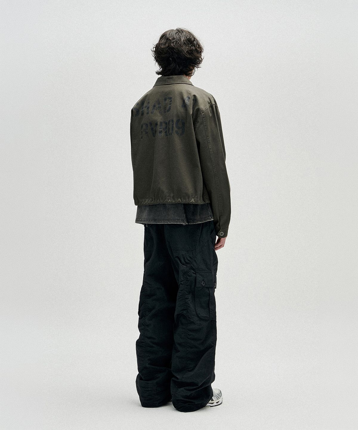 낫포너드(NOT4NERD) Contour Shirring Nylon Cargo Pants - Black