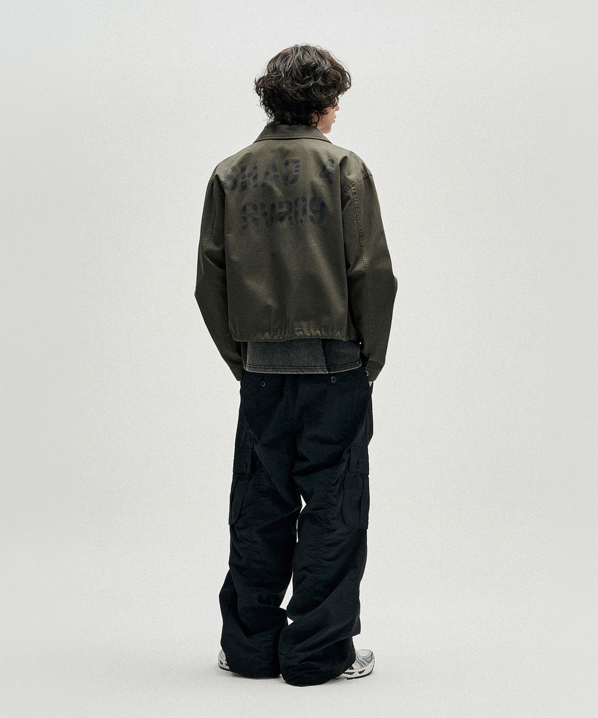 낫포너드(NOT4NERD) Contour Shirring Nylon Cargo Pants - Black