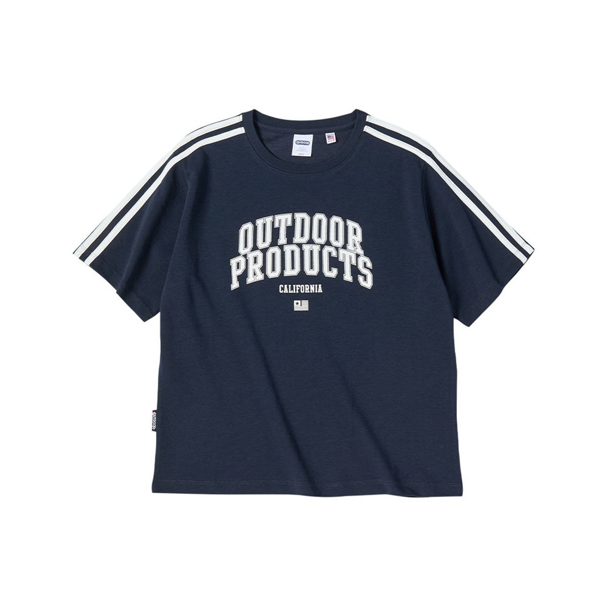 아웃도어 프로덕츠(OUTDOOR PRODUCTS) 여성 아치로고 트랙 티셔츠 (네이비)