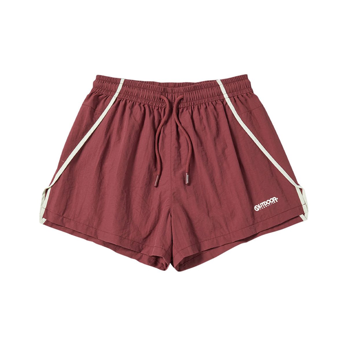 아웃도어 프로덕츠(OUTDOOR PRODUCTS) 여성 트랙 나일론 숏츠 (버건디)