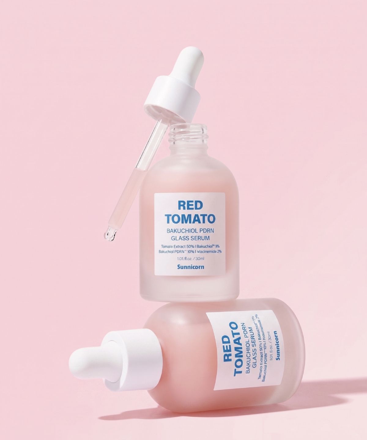 써니콘(SUNNICORN) [2pack] 레드 토마토 바쿠치올 PDRN 글라스 세럼 30ml