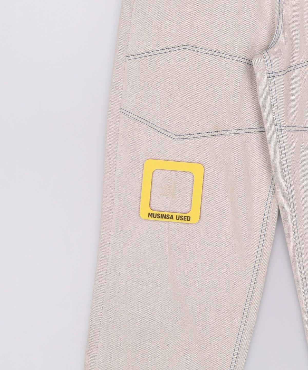 오프닝프로젝트(OPENING PROJECT) Shield Denim Pants - Ecru 2
