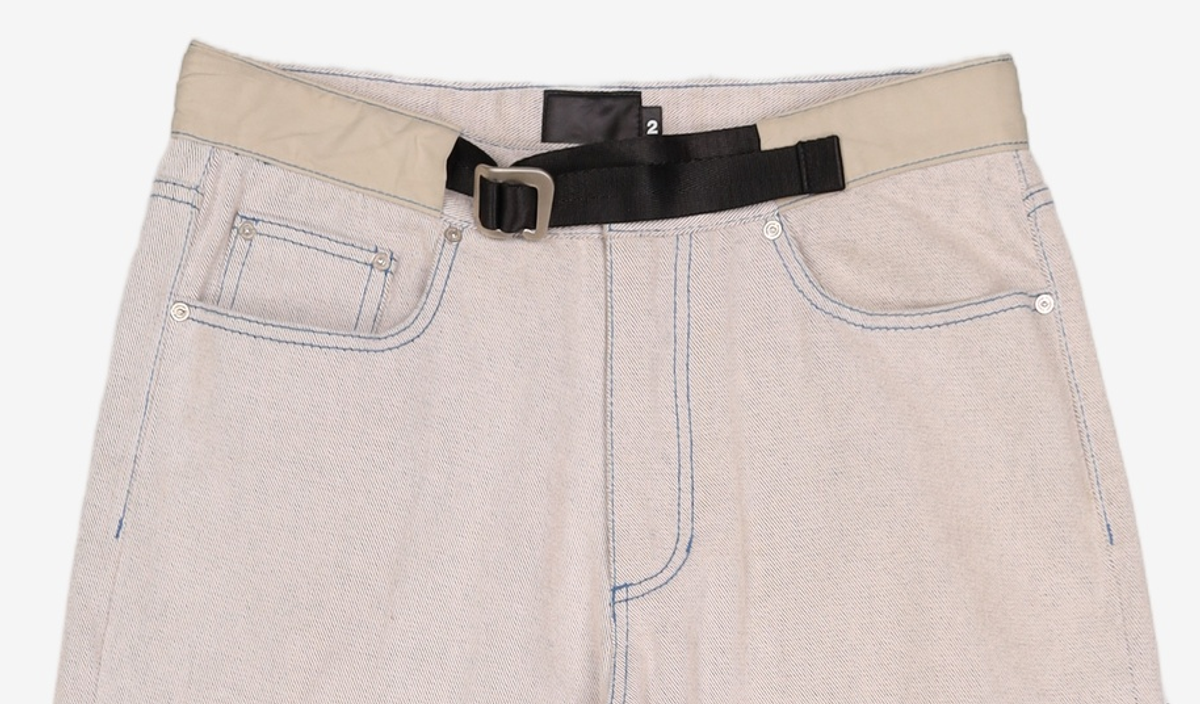 오프닝프로젝트(OPENING PROJECT) Shield Denim Pants - Ecru 2