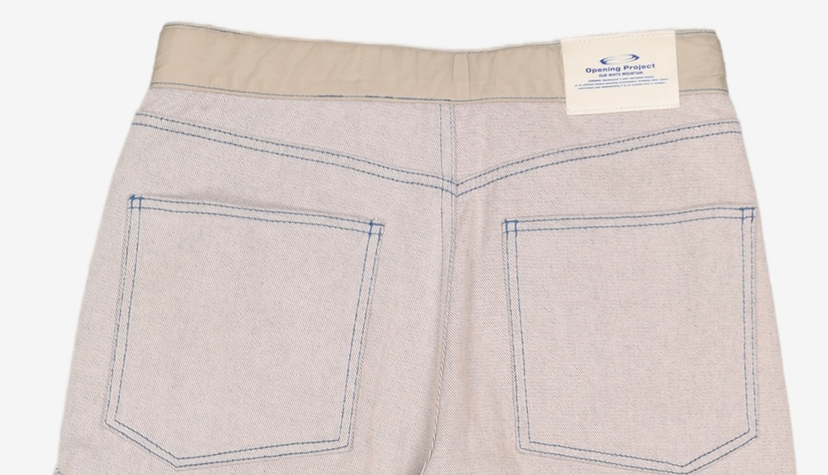 오프닝프로젝트(OPENING PROJECT) Shield Denim Pants - Ecru 2