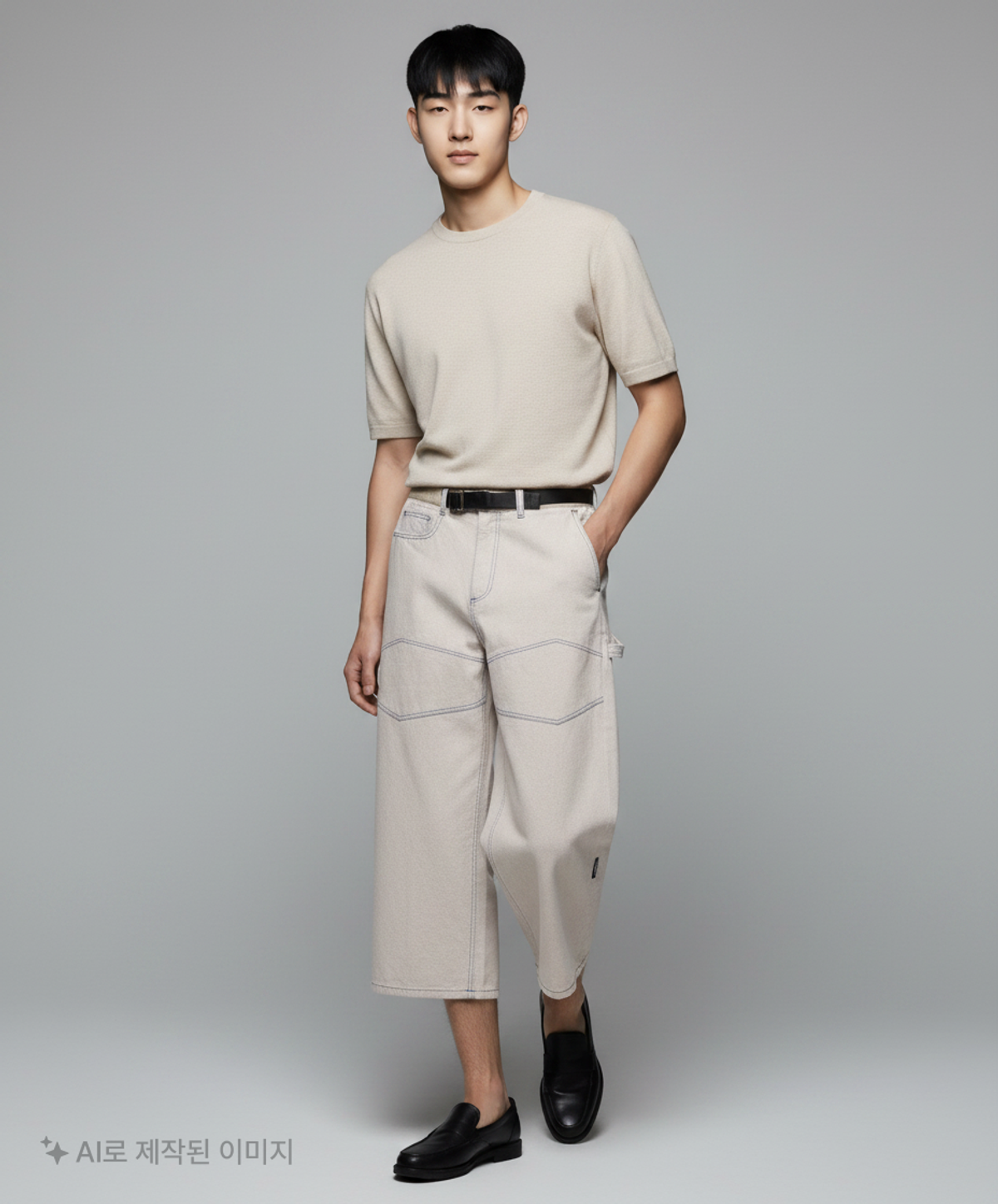 오프닝프로젝트(OPENING PROJECT) Shield Denim Pants - Ecru 2