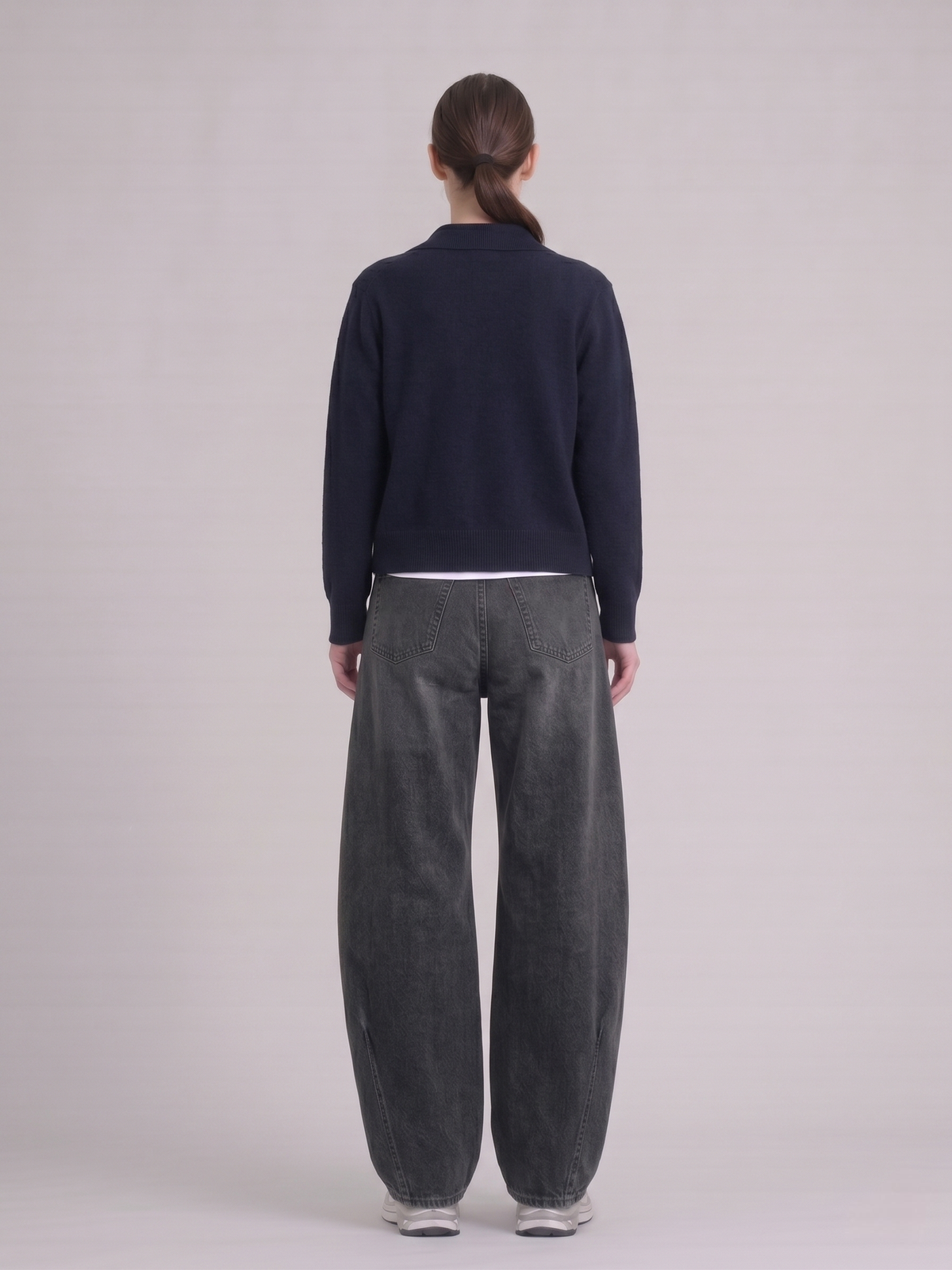 오드프레젠트(ODDPRESENT) Tailored Collar Knit Cardigan