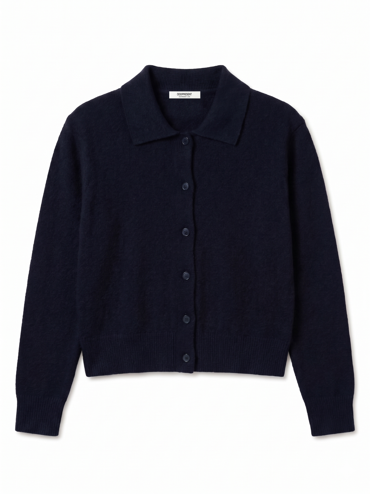 오드프레젠트(ODDPRESENT) Tailored Collar Knit Cardigan