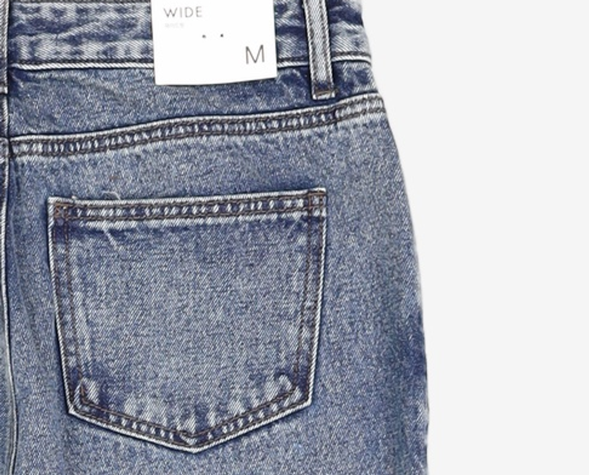 미쏘(MIXXO) 기모 핏업데님 와이드핏_Basic_MIWTJFV50J M