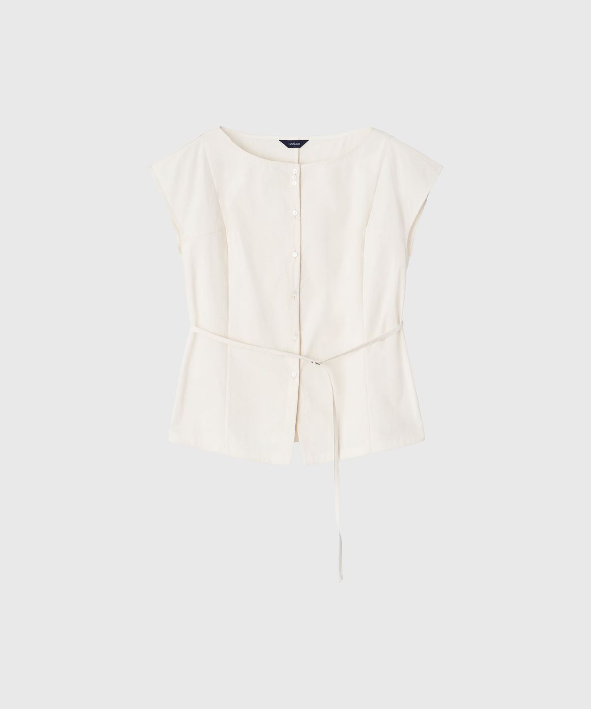 룩캐스트(LOOKAST) 크리스틴 캡 슬리브 블라우스 / CHRISTINE CAP SLEEVE BLOUSE_2colors