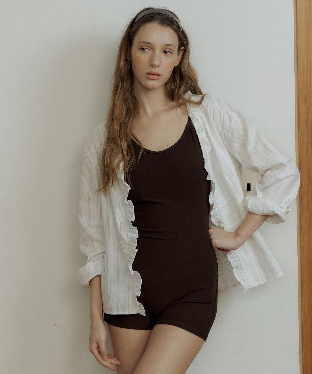 오떼뜨(OCTETTE) ARIEL DETAIL BLOUSE_CREAM
