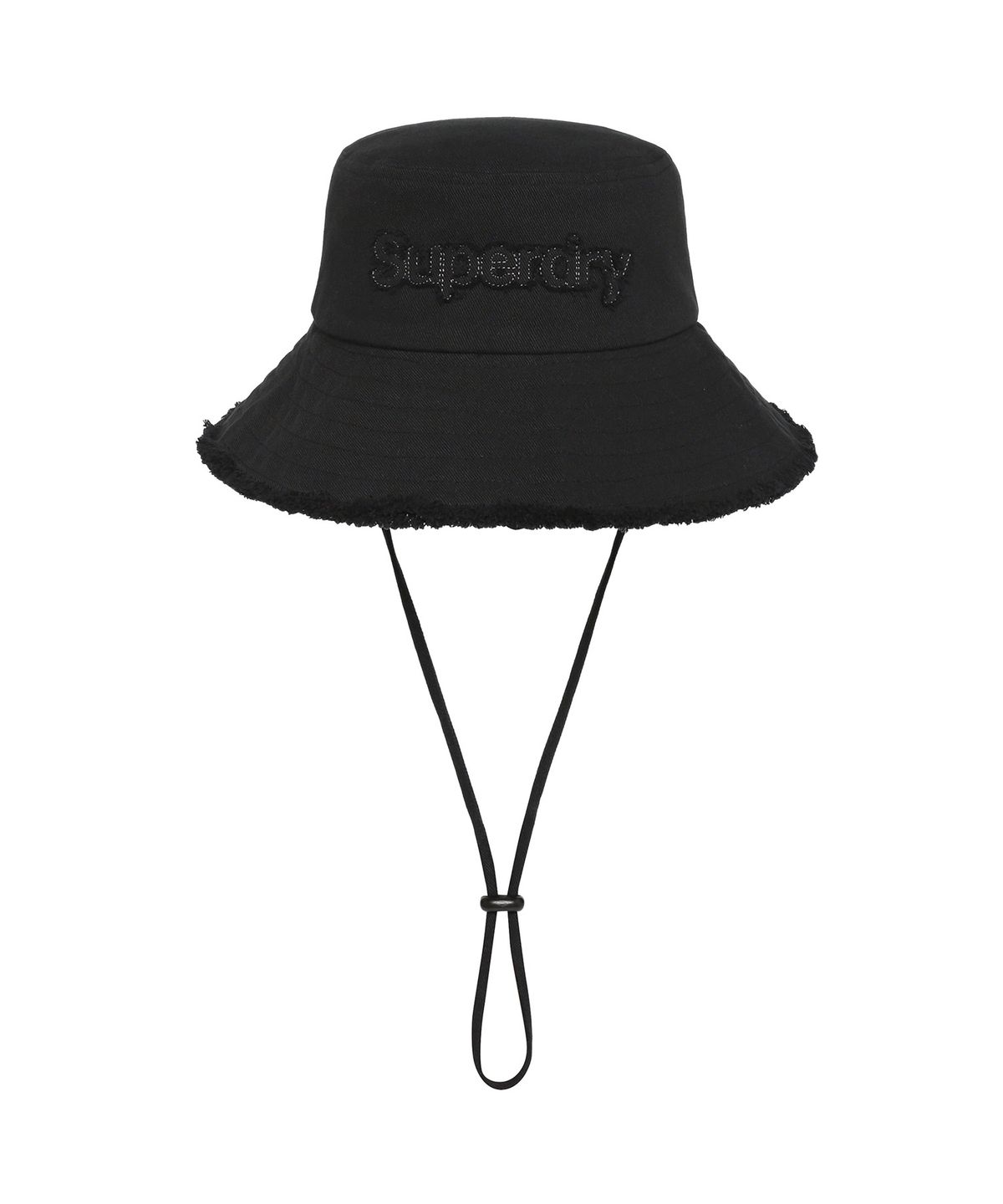 슈퍼드라이(SUPERDRY) 우먼스 코튼 워시드 사파리 모자 블랙 SDFGUYQ01BLK