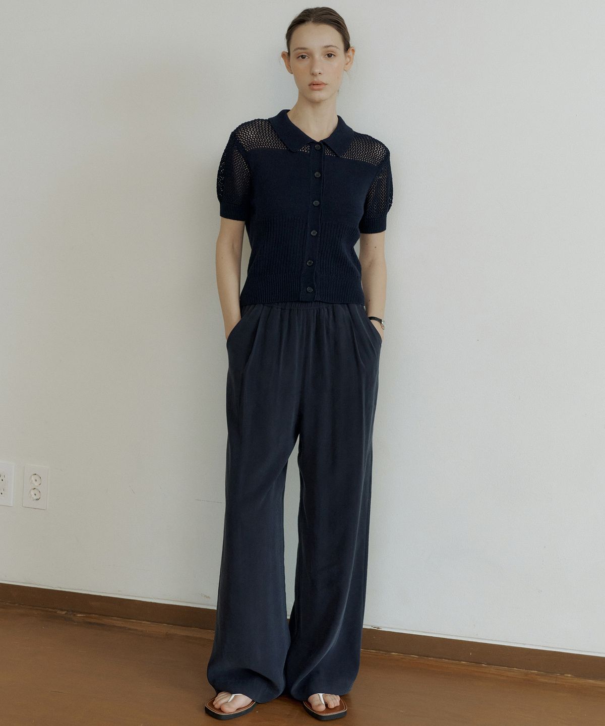 오떼뜨(OCTETTE) ROEL BANDING PANTS_2COLOR