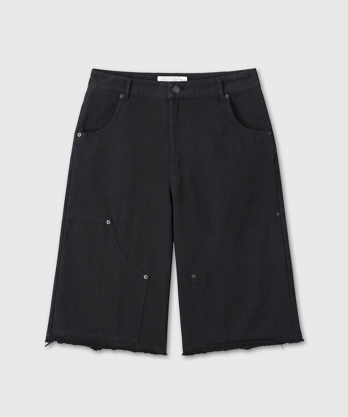 다이브인 우먼(DIVEIN WOMEN) W WASHED COTTON BURMUDA PANTS (BLACK)