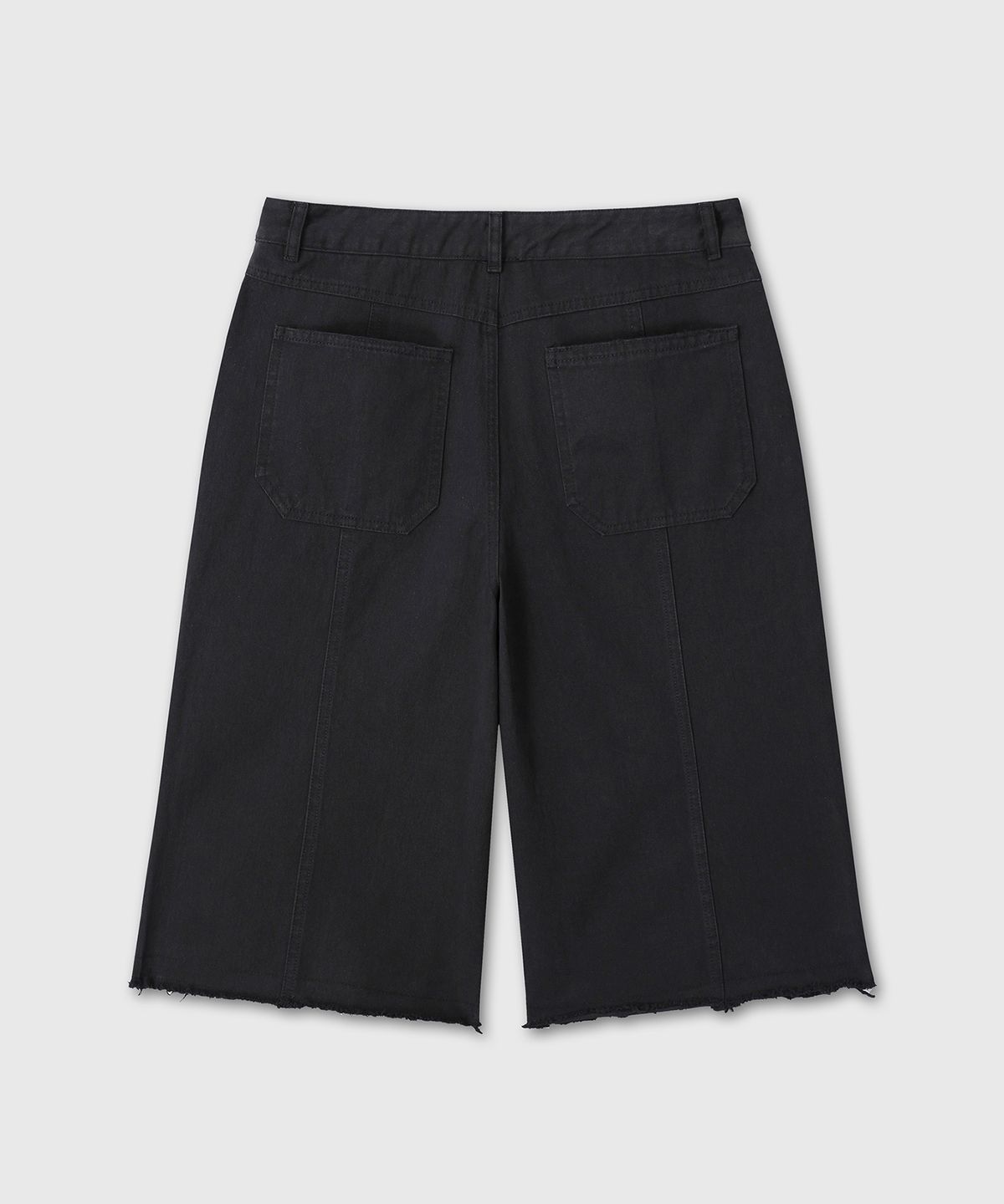 다이브인 우먼(DIVEIN WOMEN) W WASHED COTTON BURMUDA PANTS (BLACK)