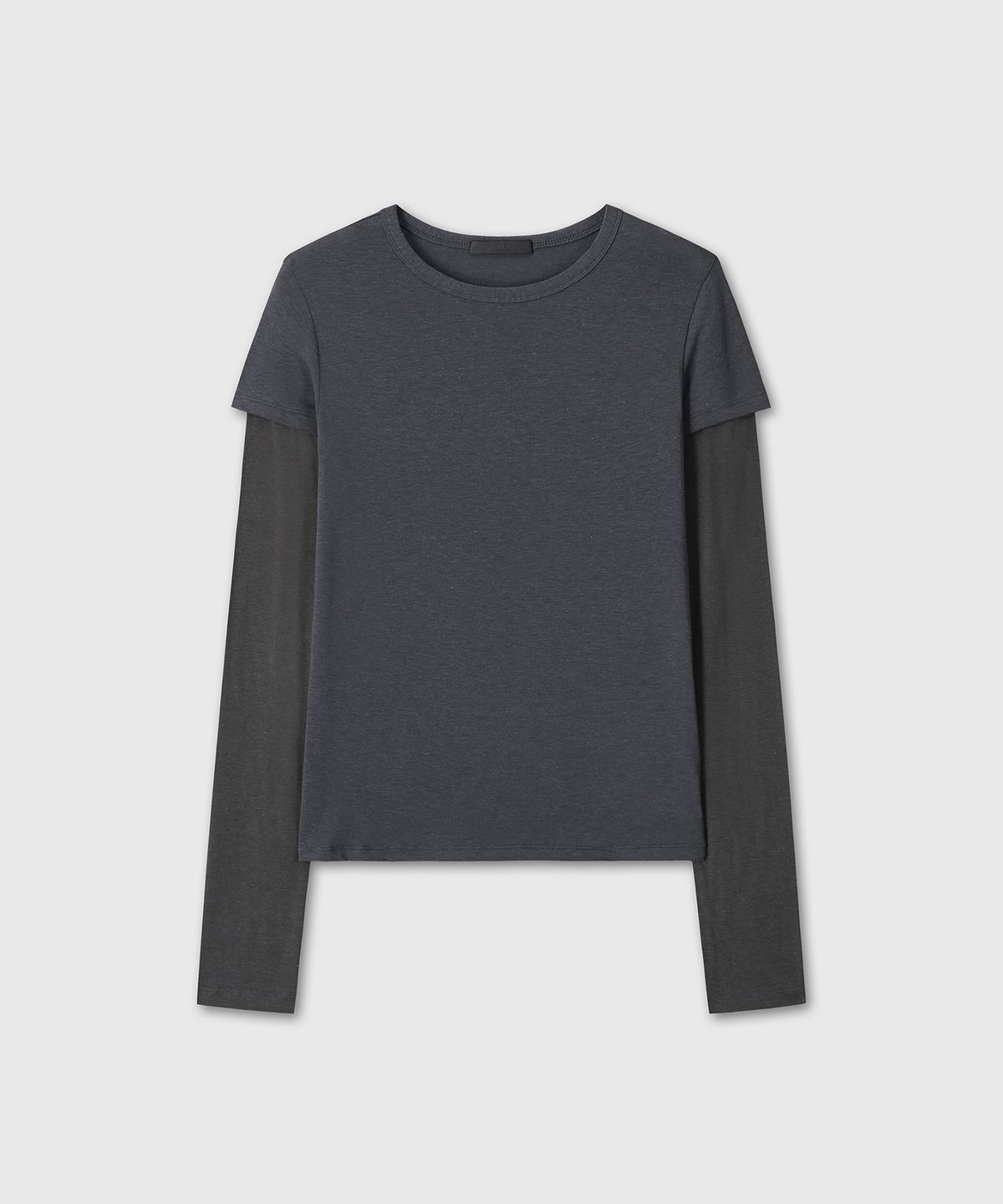다이브인 우먼(DIVEIN WOMEN) CONTRAST LAYERED LONG SLEEVE (NAVY)