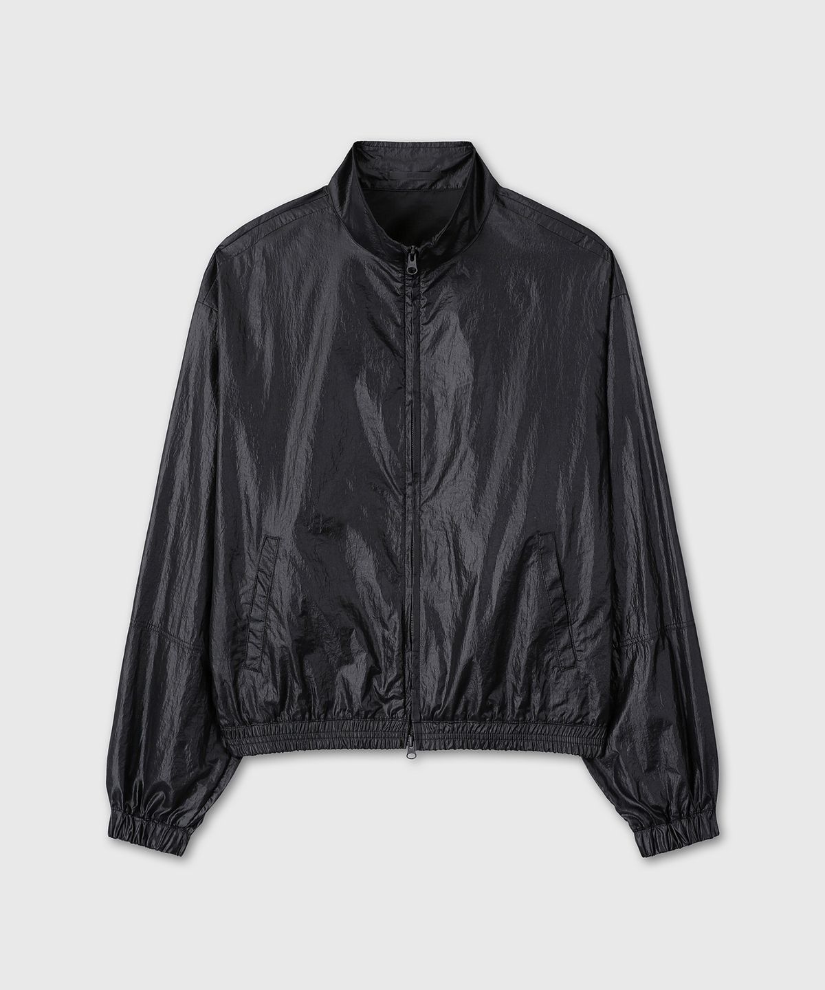 다이브인 우먼(DIVEIN WOMEN) REGULAR FIT SHEER NYLON JACKET (BLACK)