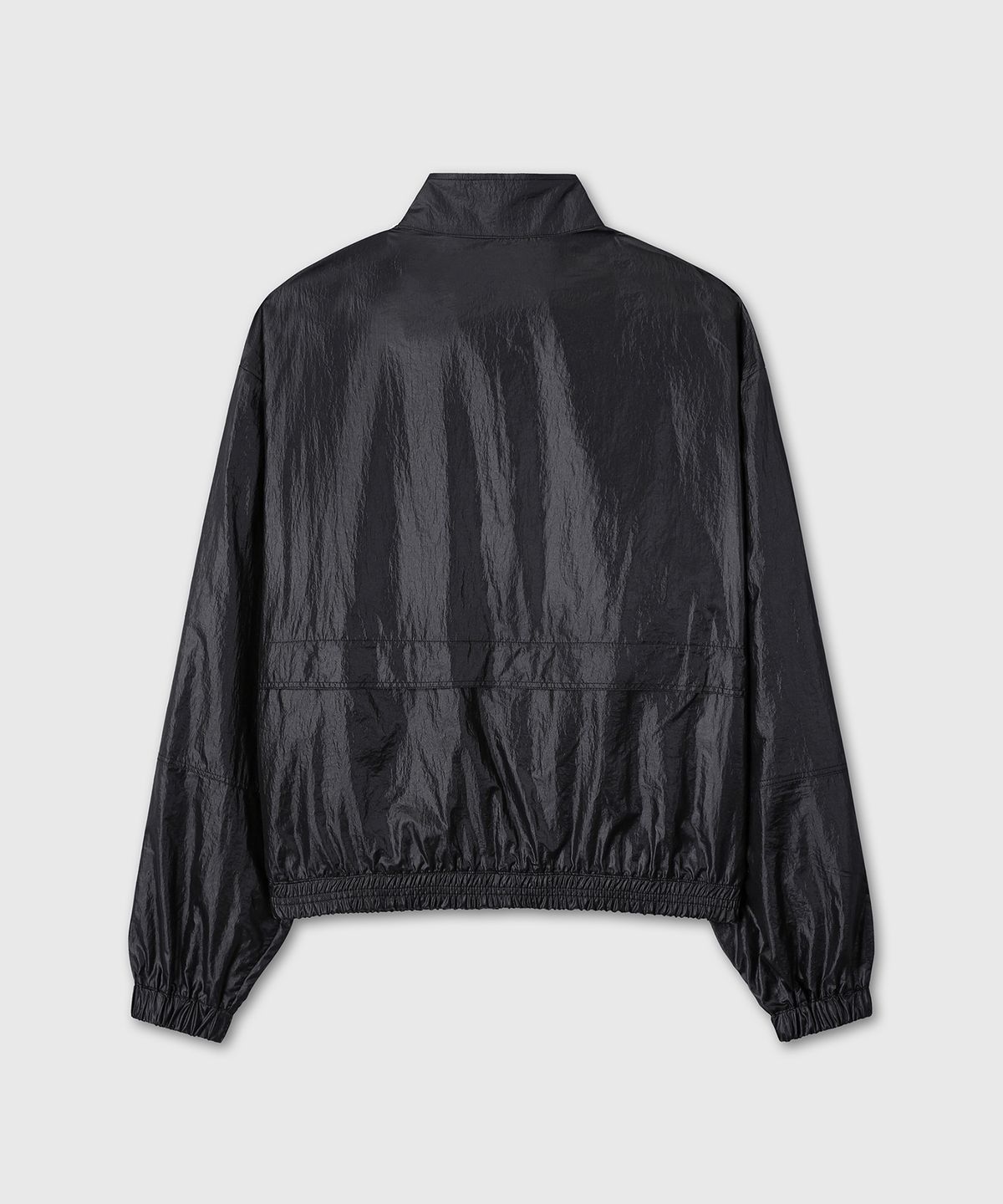 다이브인 우먼(DIVEIN WOMEN) REGULAR FIT SHEER NYLON JACKET (BLACK)