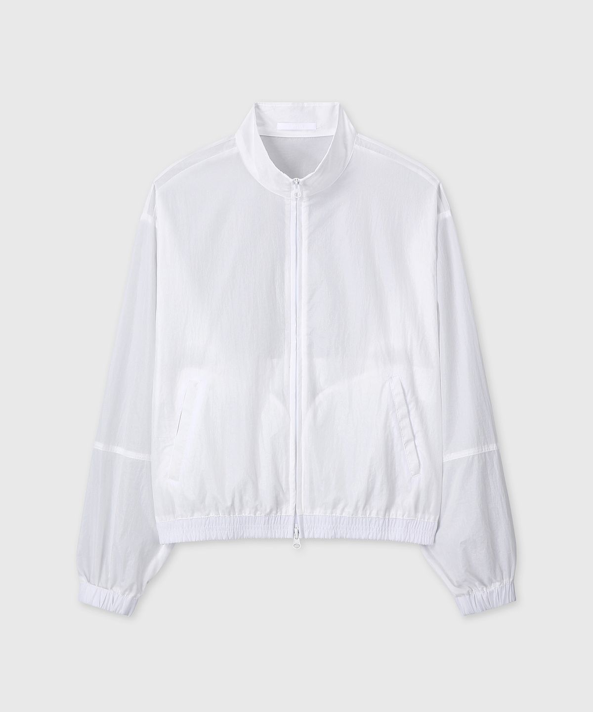 다이브인 우먼(DIVEIN WOMEN) REGULAR FIT SHEER NYLON JACKET (WHITE)