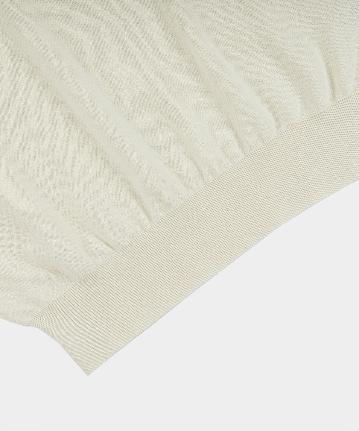 벨리프(BELLIEF) Essential Hard Twist Cotton Short Sleeve Polo Knit (Ivory)
