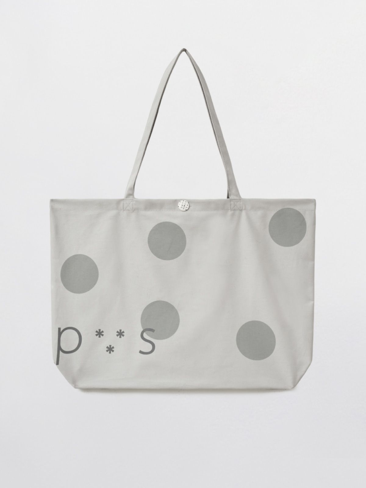 피브스피브스(PEEVES PEEVES) PVS Dot Button Bag / Light Grey