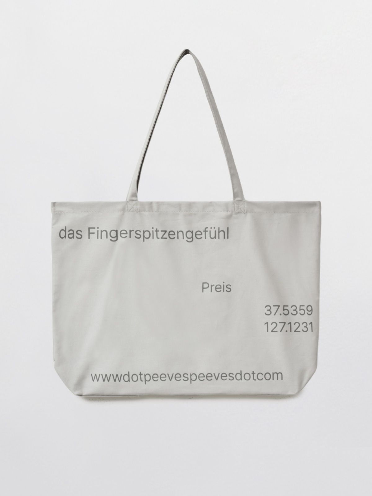 피브스피브스(PEEVES PEEVES) PVS Dot Button Bag / Light Grey