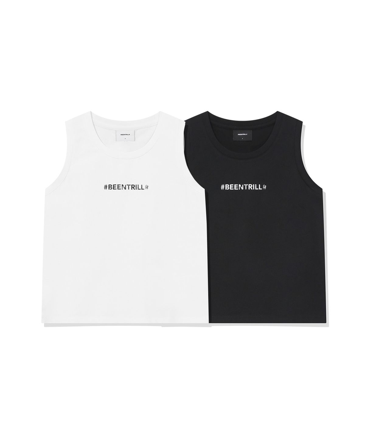 빈트릴(BEENTRILL) 우먼스 커버업 루즈핏 메쉬 슬리브리스(블랙)