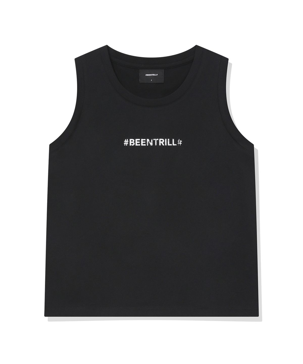 빈트릴(BEENTRILL) 우먼스 커버업 루즈핏 메쉬 슬리브리스(블랙)