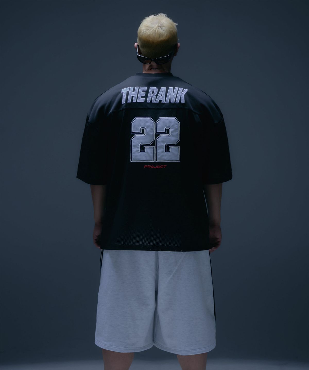 더랭크(THERANK) AIRGRID SPORTS MESH JERSEY [BLACK / WHITE]