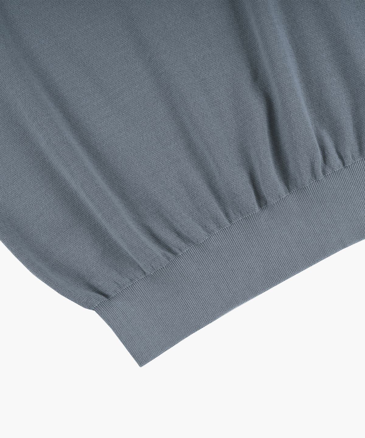 벨리프(BELLIEF) Essential Hard Twist Cotton Short Sleeve Polo Knit (Ice Blue)
