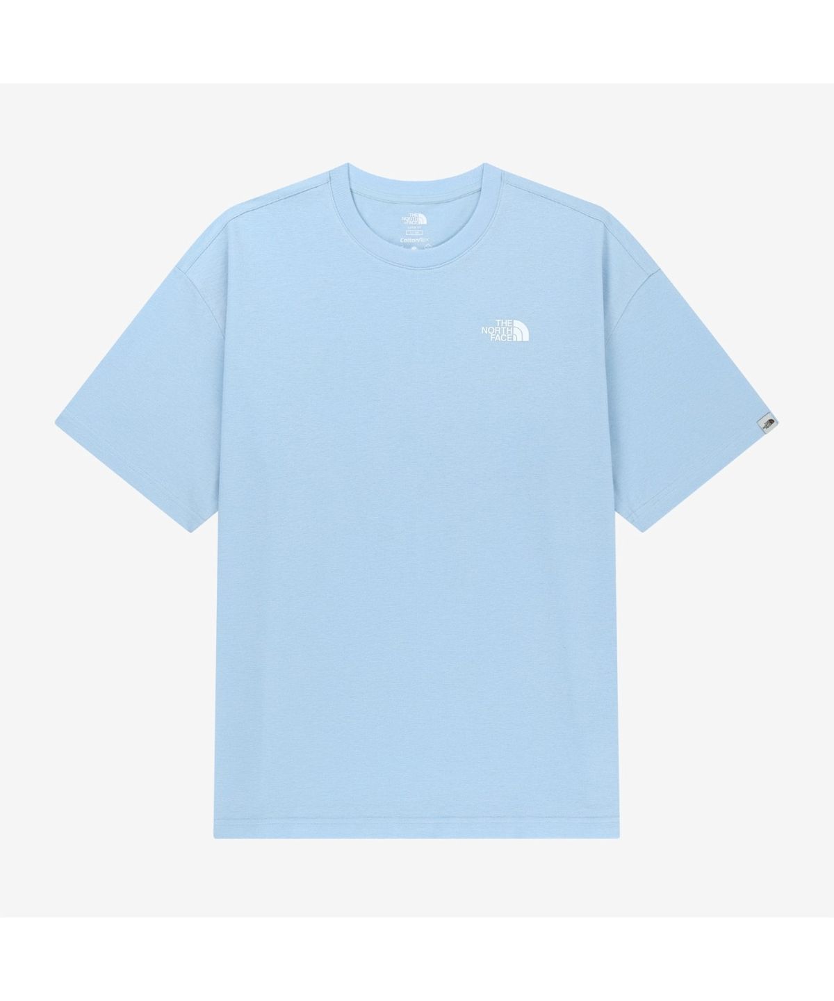 노스페이스(THE NORTH FACE) NT7US12M 버클리 반팔 티 LIGHT BLUE