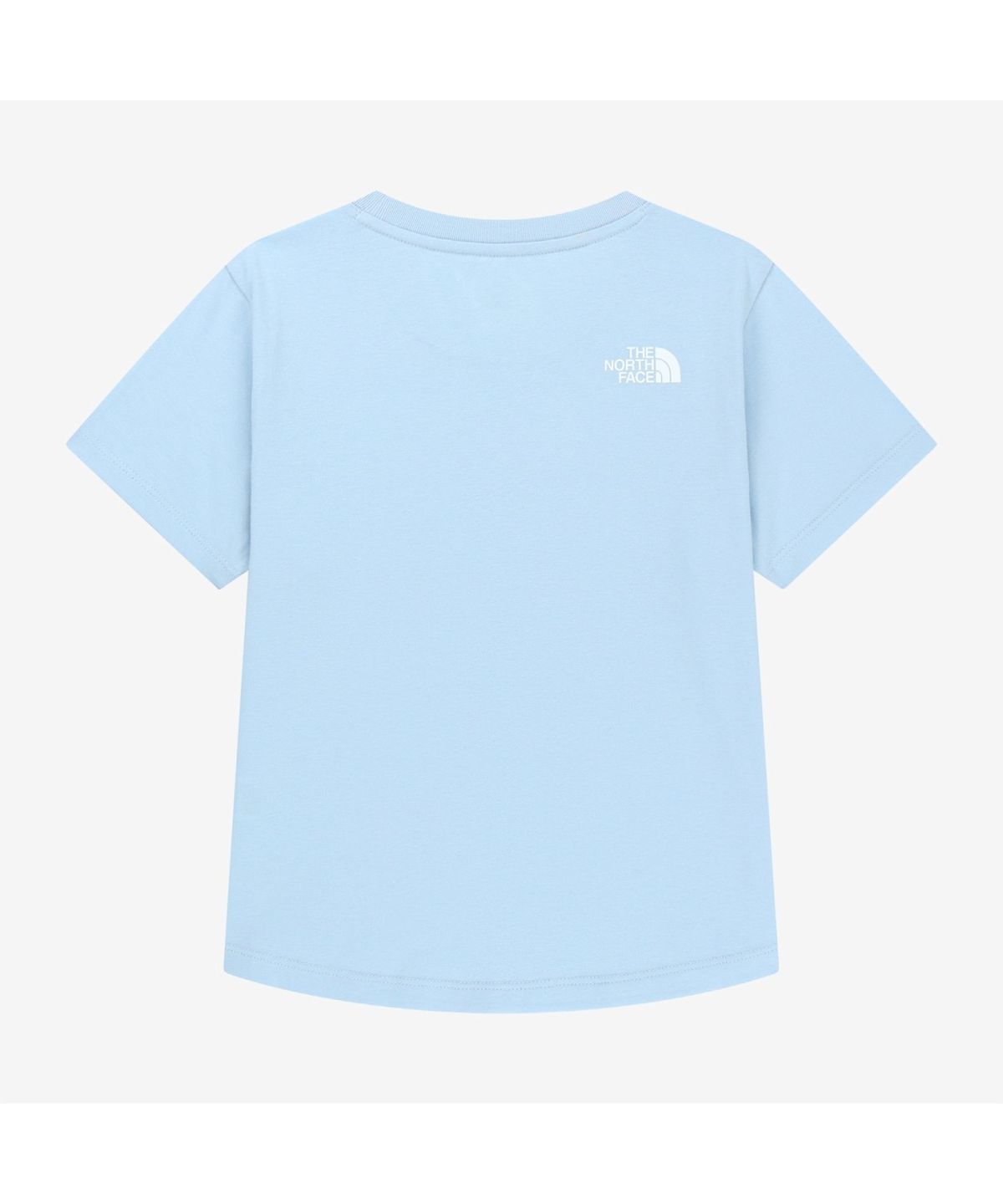 노스페이스(THE NORTH FACE) NT7US31L 화이트라벨 여성 하프돔 반팔 티 LIGHT BLUE