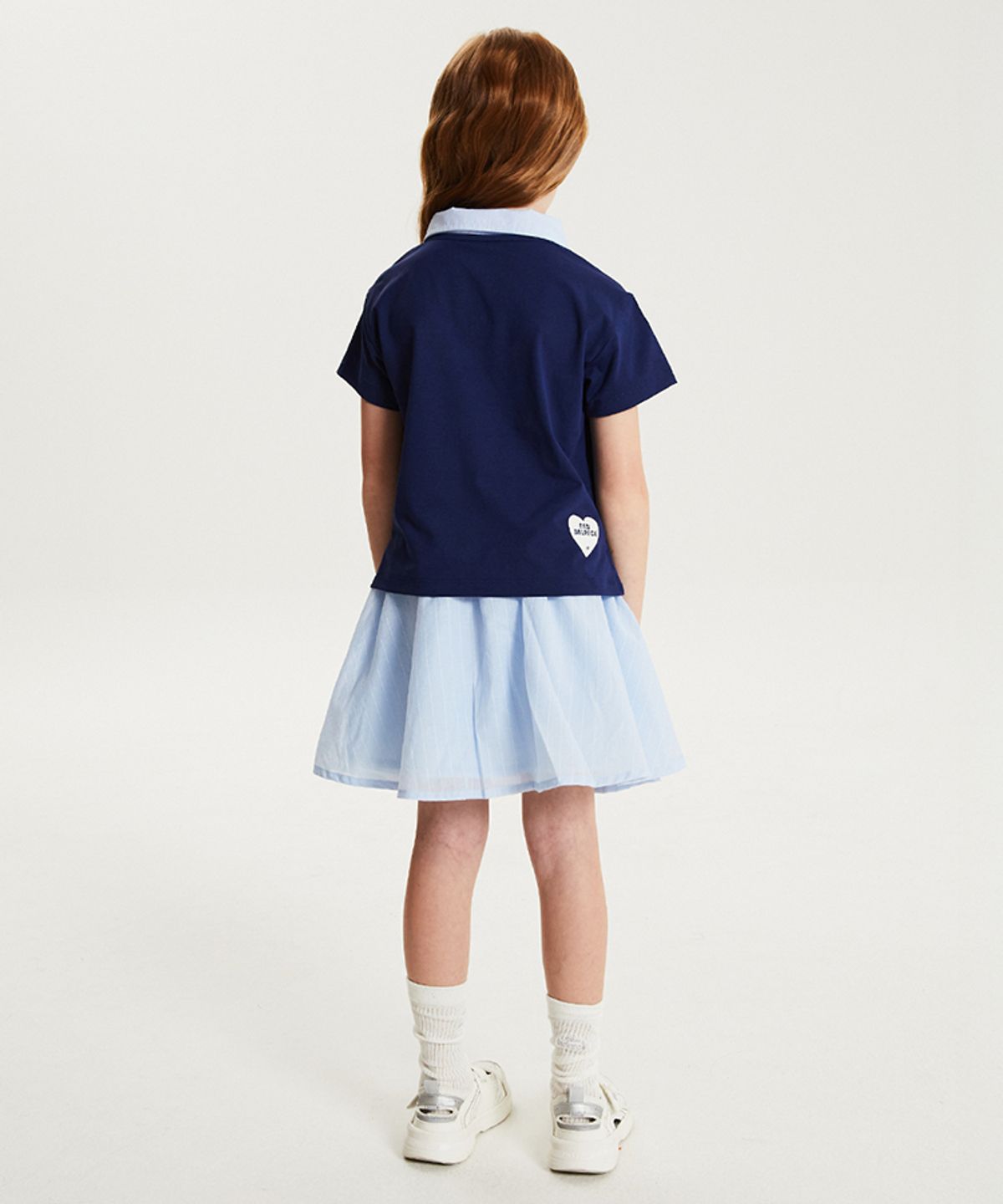 뉴발란스 키즈(NEWBALANCEKIDS) NBgC Cherry Blossom_아동 카라 반팔티 + 캉캉스커트 셋업 NK9YG2773G59