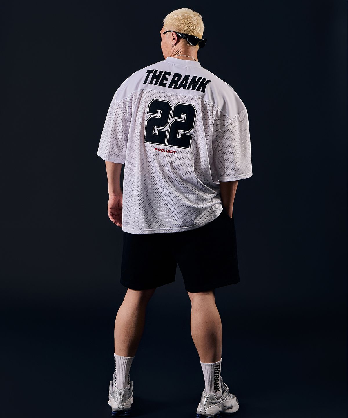 더랭크(THERANK) AIRGRID SPORTS MESH JERSEY [WHITE / BLACK]
