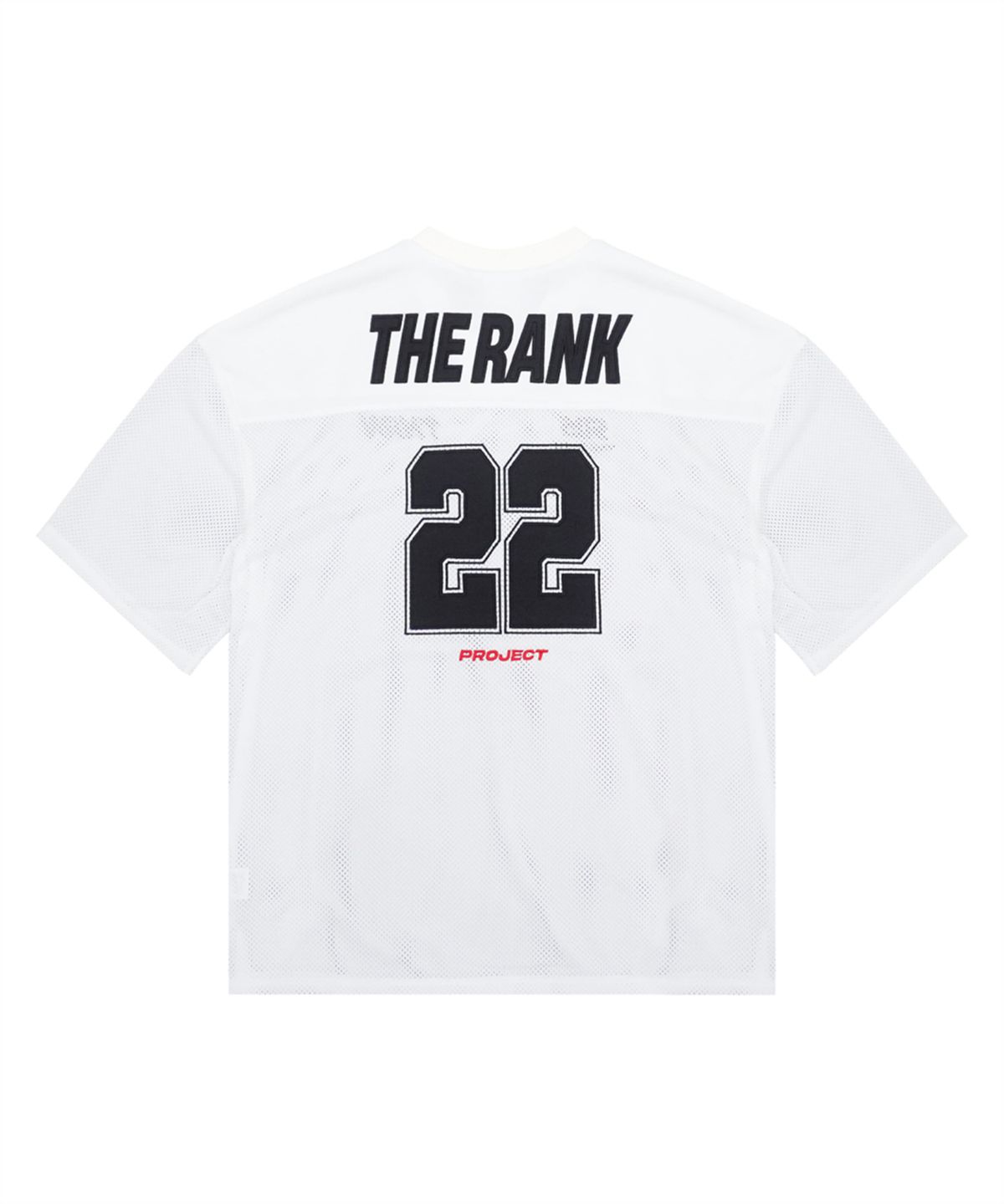 더랭크(THERANK) AIRGRID SPORTS MESH JERSEY [WHITE / BLACK]
