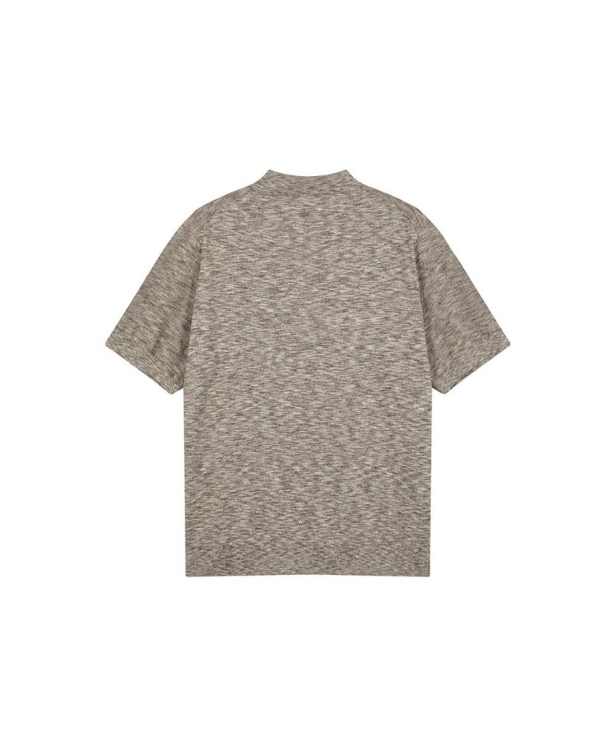 닥스셔츠(DAKS SHIRTS) 면혼방 린넨라이크 반팔니트 아이보리_OMS1SWTS102I1