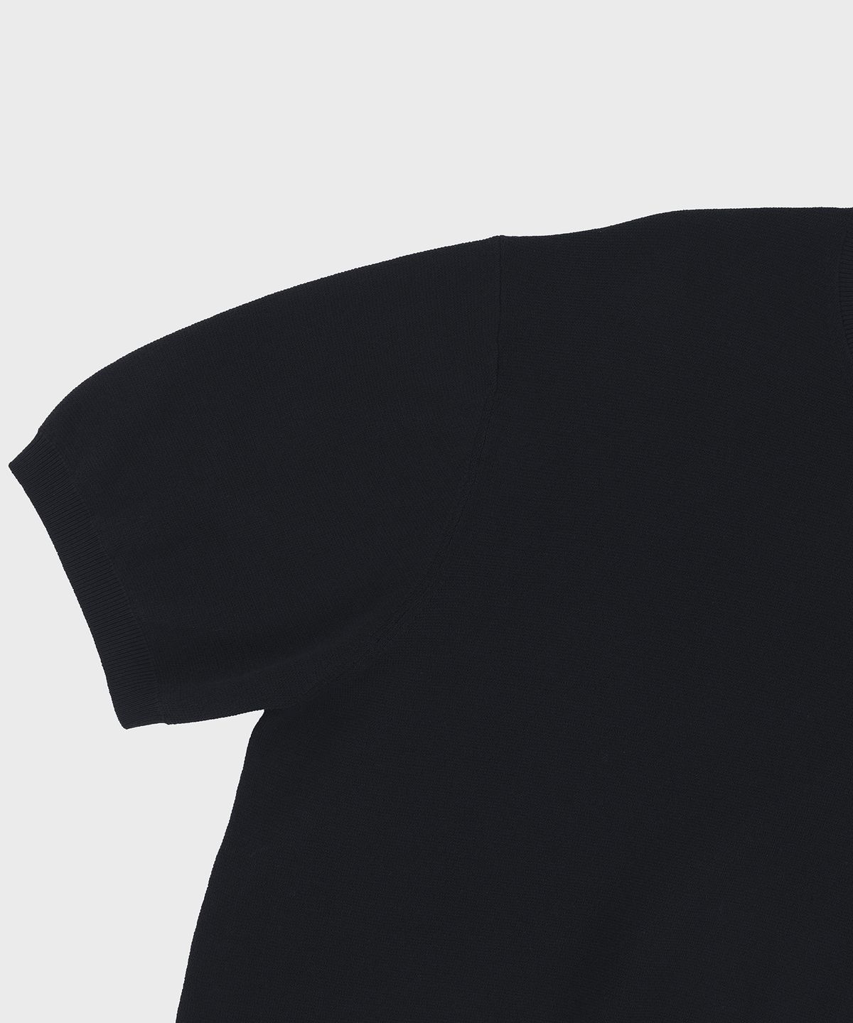 벨리프(BELLIEF) Essential Hard Twist Cotton Short Sleeve Knit (Navy)