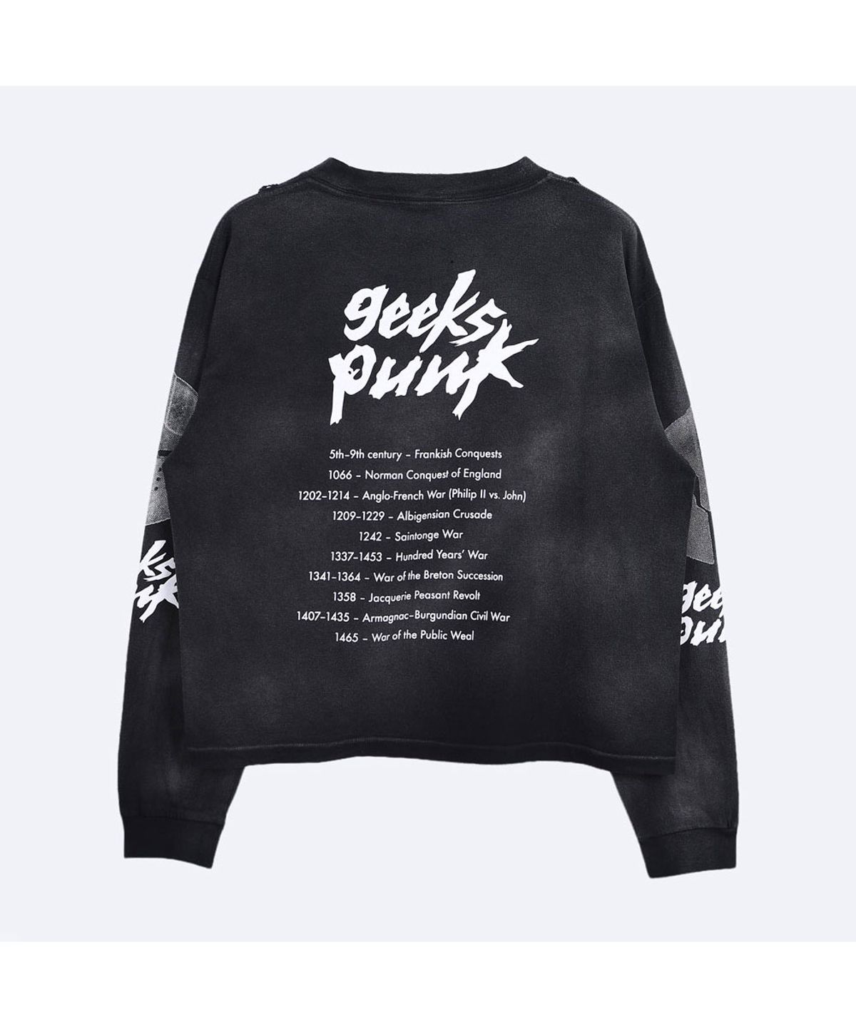 더 긱스(THE GEEKS) Geeks punk long sleeves - Black